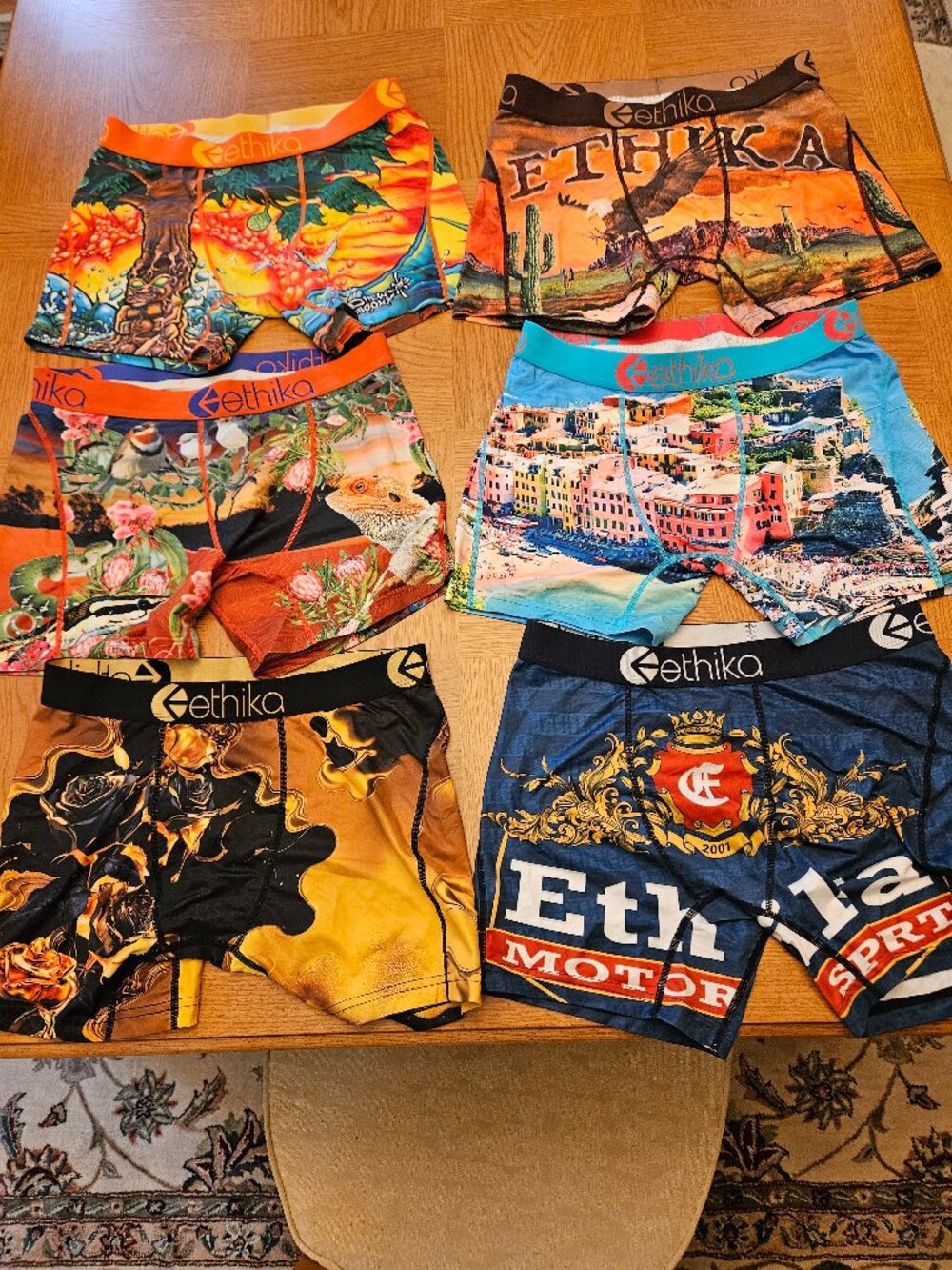 Lot of Ethika Men's M Mid Range Boxers